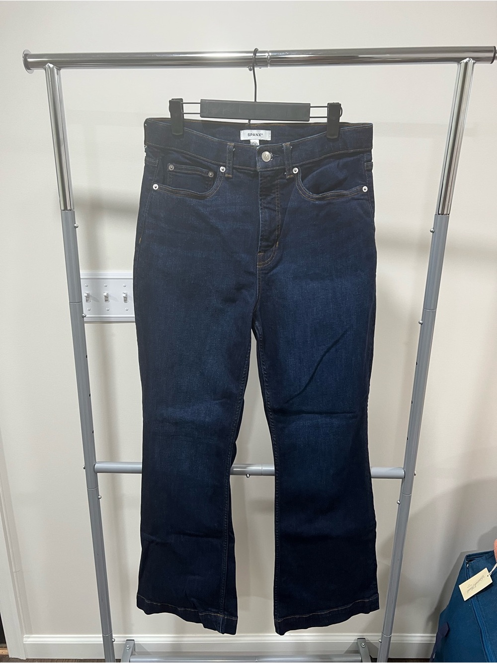 SPANX Dark Indigo Wide-Leg Jeans